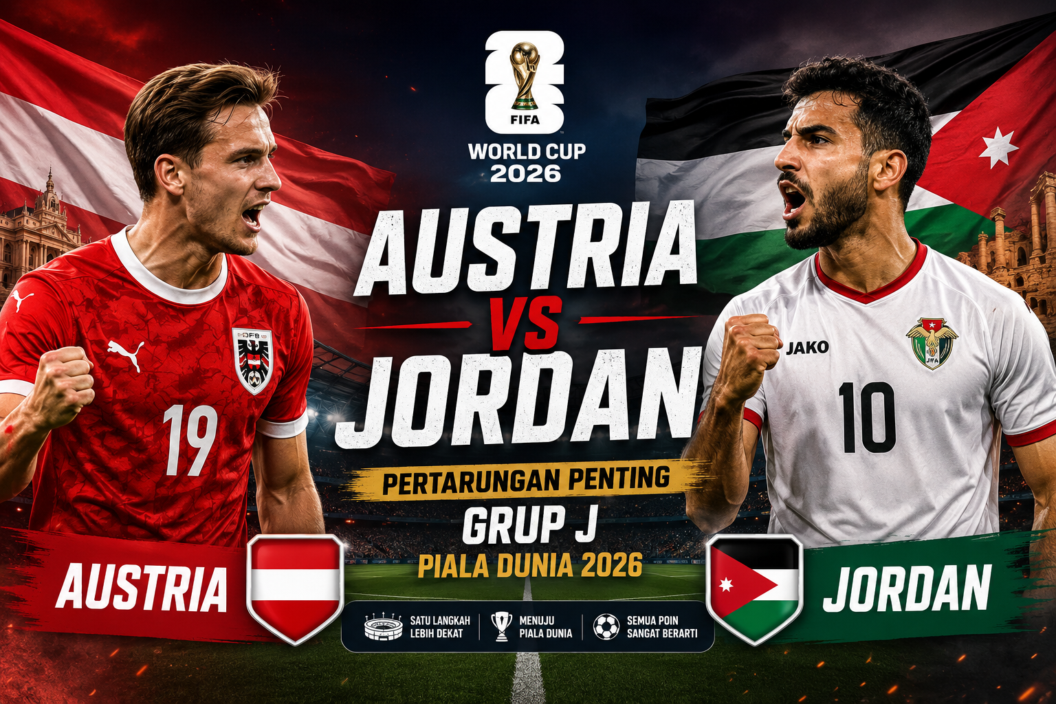 gambar Austria vs Jordan